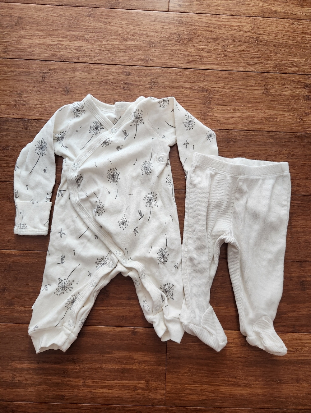 Little Planet Dandelion One-Piece with Matching Footed Pants Organic, 3 Months